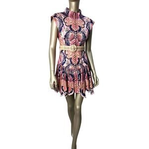 Zimmermann Linen Printed Mini Dress Sz.0